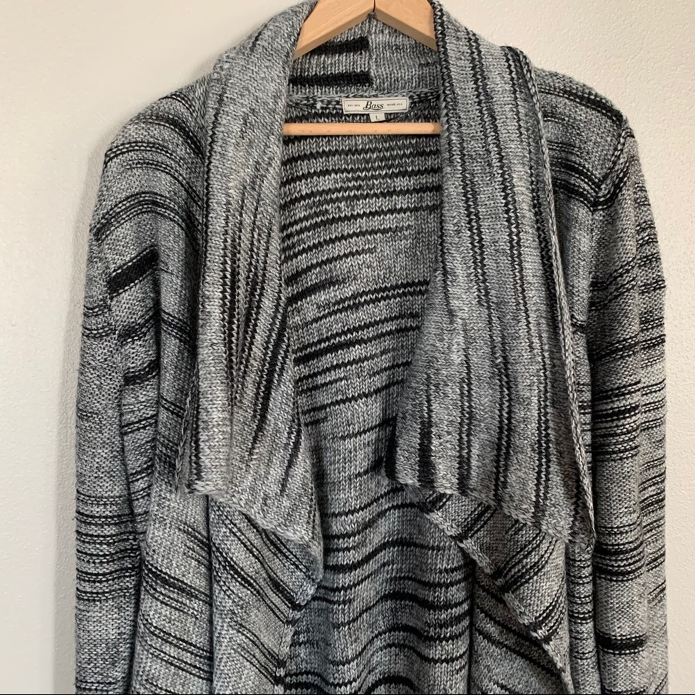 Bass Open Drape Front Cardigan - Size L